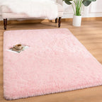 Andecor Soft Fluffy Bedroom Rugs, 3 x 5 Feet Indoor Shaggy Plush Area Rug by Andecor