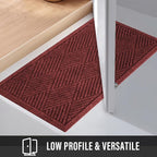 HIYARD Durable Front Door Mat, Absorbent Muddy Dirt Resist Welcome Door Mats - Image 6