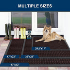 Smiry Front Door Mat Outside Entrance, Heavy Duty Natural Rubber Doormat - Image 6