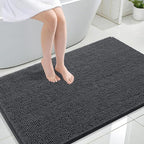 OLANLY Large Bathroom Rugs 44x32, Extra Soft Absorbent Chenille Bath Rugs by OLANLY