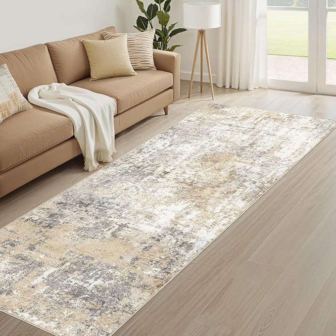 Runner Rug Kitchen Washable Rugs: 2x8 Non-Slip Abstract Soft Modern Stain - Image 8