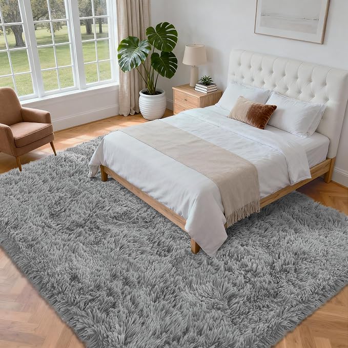 6x9 Area Rug for Living Room: Ultra Soft Fluffy Rug Modern Large Thicked Shag - Image 2