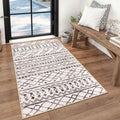 KUTA 3x5 Entryway Rug, Ultra Soft Distressed Geometric Print Throw Carpet by KUTA