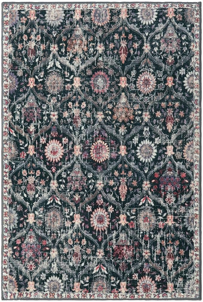 Lahome Moroccan Trellis Washable Rug, 2x3 Entryway Rugs - Image 6