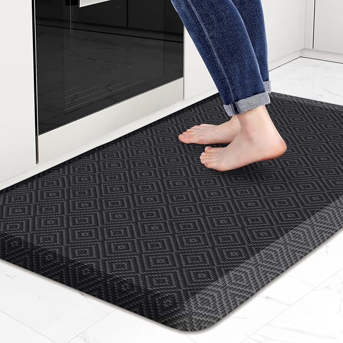 Mattitude 4/5 Inch Thick Kitchen Mat Cushioned Anti-Fatigue Floor Mat Water by Mattitude