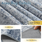 4x6 Ft Area Rugs for Living Room, Soft Non-Slip Washable Rugs Modern Abstract - Image 6