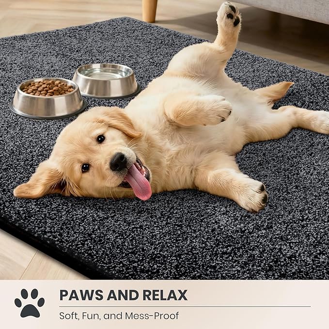 PURRUGS Dirt Trapping Door Mat 24" x 59", Non-Slip Machine Washable Entryway Rug - Image 3