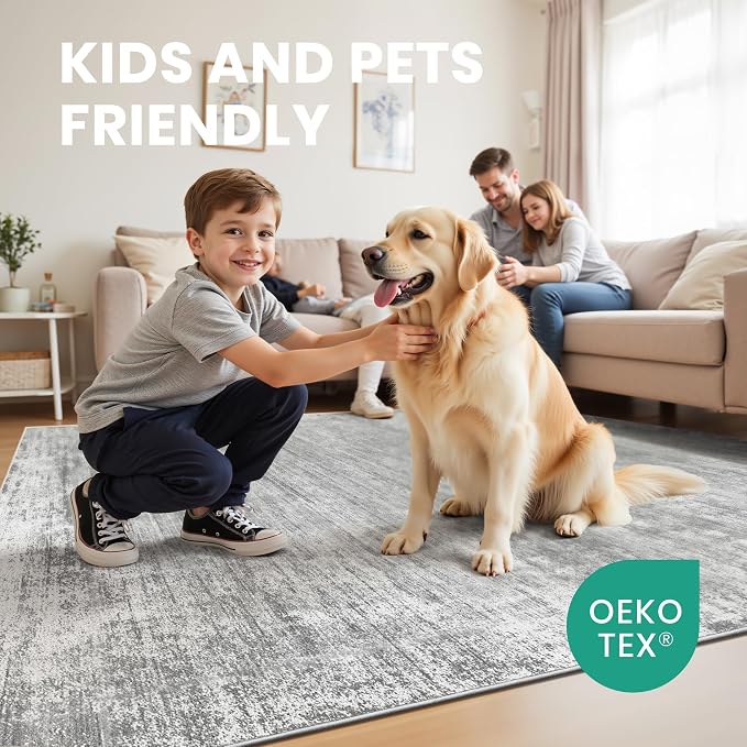 zesthome 5x7 Area Rugs, Modern Washable Rug, Non-Slip Rugs - Image 5