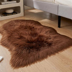 EasyJoy Ultra Soft Fluffy Shaggy Area Rug Faux Fur Rug Chair Cover Seat Pad - Image 3