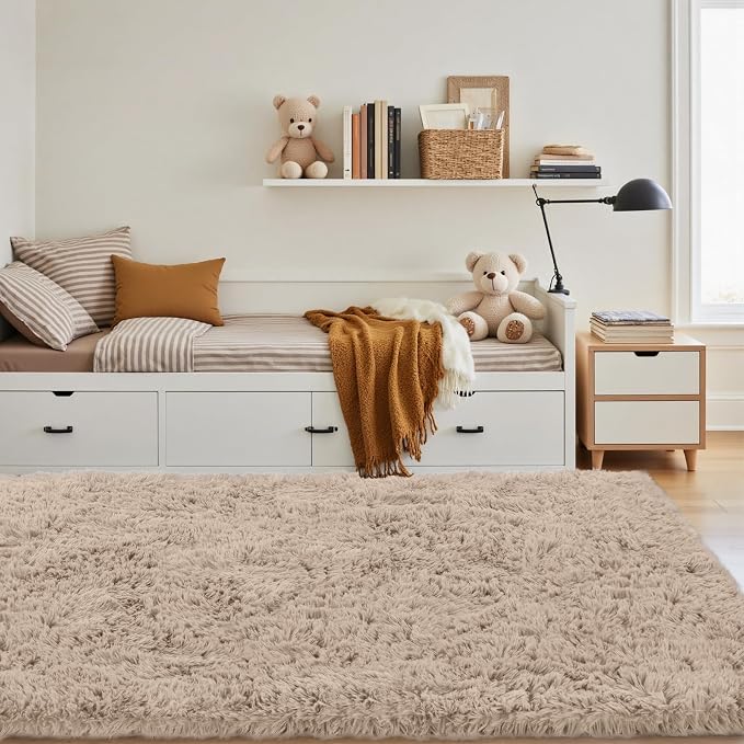 4x6 Area Rug for Living Room: Ultra Soft Fluffy Rug Modern Large Thicked Shag - Image 2