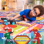 DC Super Friends Educational Kids Rug – ABC Alphabet, Emotions & Hero Traits - Image 6