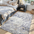 Toneed Abstract Area Rug Modern Washable Rug Soft Non Slip Rug Low Pile by Toneed