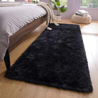 YJ.GWL Fluffy Runner Rug for Bedroom Living Room Soft Shag Rugs 2x6 Feet by YJGWLHomeDecor