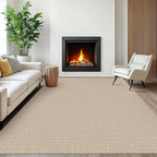 EARTHALL Washable Area Rugs 6x9 Ft Non Slip Living Room Rugs Cotton Rubber by EARTHALL