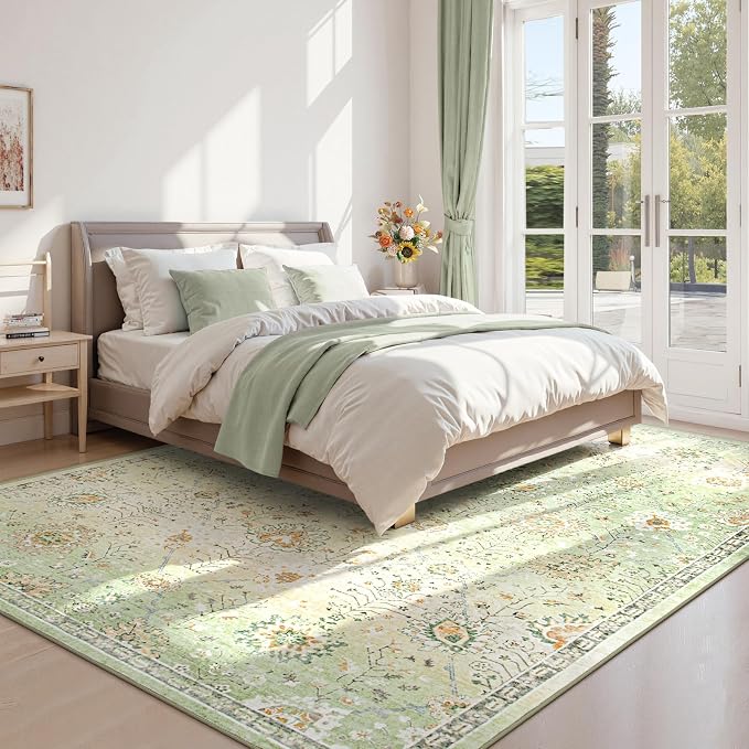Lahome Flavie Sage Green Area Rug 8x10 - Image 7