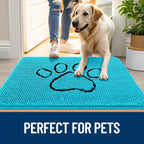 OLANLY Dog Door Mat for Muddy Paws 36x24, Paw Print Design, Absorbs Moisture - Image 6