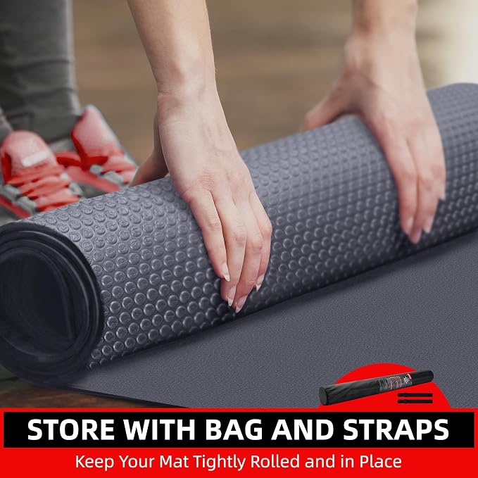 GymCope Large Exercise Mat for Home Workout, - Image 8