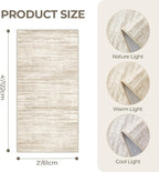 2x4 Washable Rug Runner for Bathroom, Soft Entryway Rug for Laundry Room - Image 2