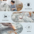 8x10 Area Rugs Washable Rug: Large Modern Abstract Living Room Rug Soft - Image 4