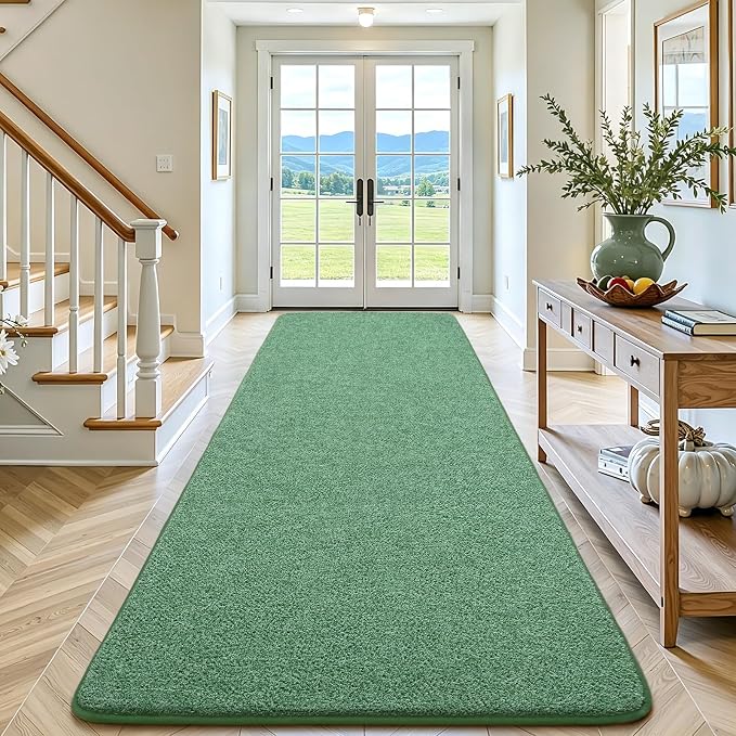 Keeko Soft Hallway Runner Rug, 2x8 Bedside Runner Rugs - Image 9