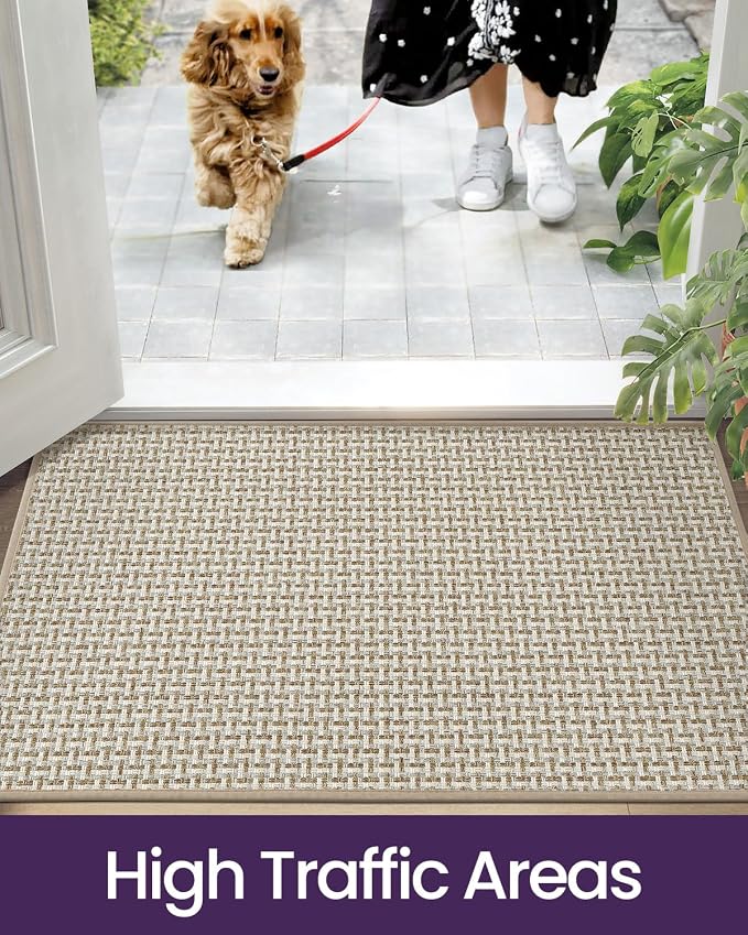 DEXI Ultra Thin Door Mat Indoor Entrance 36x56, Non Slip Rubber Backed Entryway - Image 8