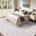 Washable Rug 8x10 Area Rugs: Vintage Floral Rugs - Image 5