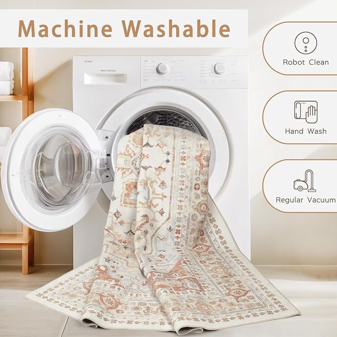 Srugn Washable Rugs 8x10 Area Rugs - Image 4