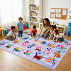 4x6 ABC Classroom Rug for Kids Playroom, Alphabet Rug - Image 3
