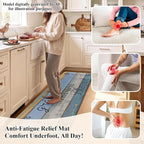 HEBE Anti Fatigue Kitchen Rugs Set of 2, Non Slip Cushioned Kitchen Mats - Image 5