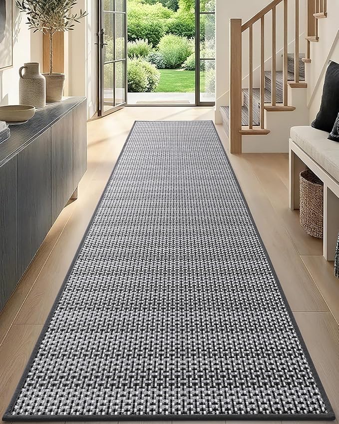 DEXI Hallway Runner Rug 2'4"x10', Non Slip Rubber Backed Runners Carpet by DEXI