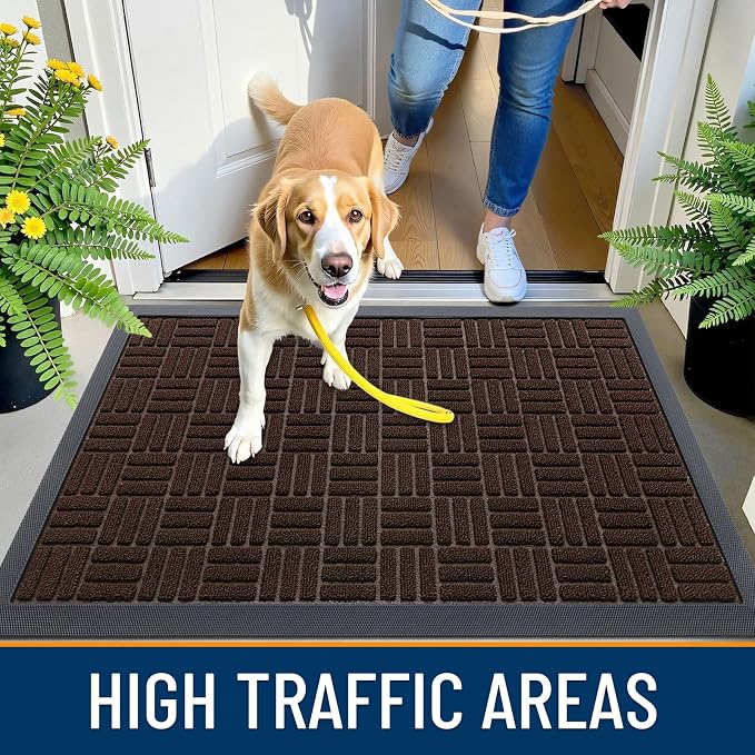 OLANLY Front Door Mat Outside Entrance 29.5x17, Heavy Duty Sturdy Natural - Image 7