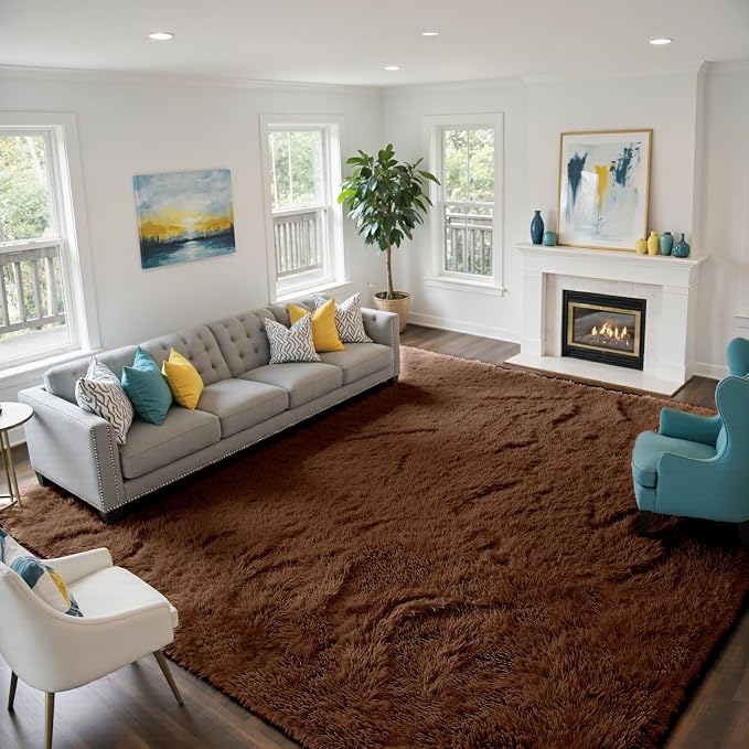 yongyangjuxin Fluffy Rug Shag Area Rug, Large Shag Area Rugs - Image 3