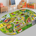 Booooom Jackson Kids Car Mat Train Rug Play Mat, 59 x 39 inches by BooooomJackson