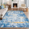 Rugflix 5x7 Area Rugs for Living Room, Washable Large Rug Stain-Resistant Low by RugflixAreaRugs