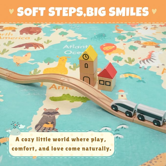 Washable Kids Playroom Rug – 5x7 Play Rug - Image 3