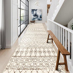 2'6"x14' Hallway Runner Rug Washable: Moroccan Non Slip Runner Rugs Low Pile by BYYVOORugsforYourHome