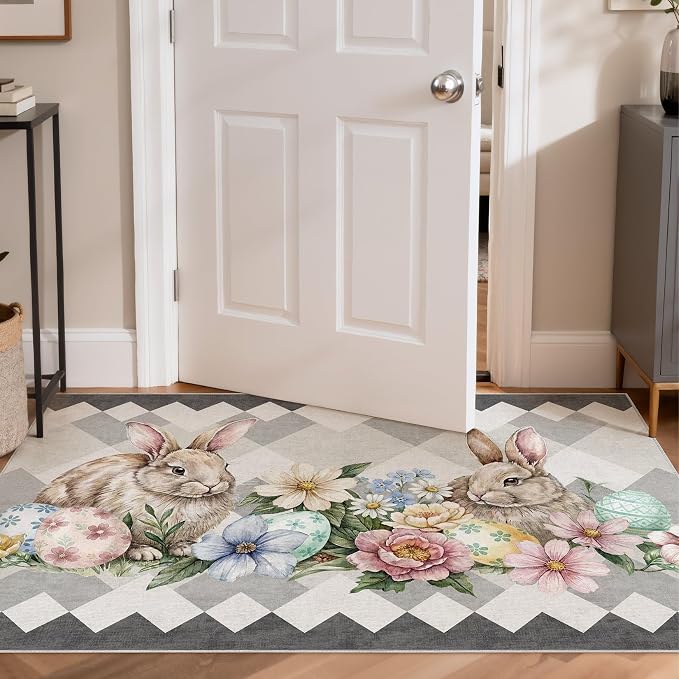 cotiled Area Rug for Living Room, Washable Non-Slip Large Area Rug, Indoor - Image 6