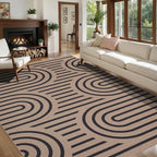 Tangsoo Easy Jute Rug 6x9 Washable Area Rugs - Image 2