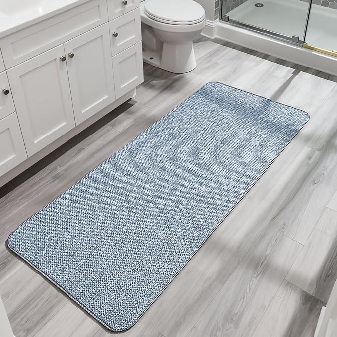 Bosap Bath Mat, Ultra Thin Bathroom Runner Rugs, Large Bath Mats by BosapDirect