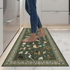 Dog Rug Runner for Entryway, 2x5 Washable Kitchen Mat Ultra-Thin Soft, Non-Slip by WelcometoBabovid