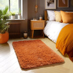 Amdrebio Burnt Orange 2x3 Small Area Rugs - Image 3