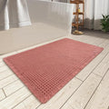 AMOAMI Upgraded Waffle Bath Mat, Super Absorbent Non Slip Bath Mats by AMOAMI
