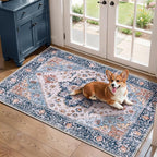 SERISSA 2x4 Boho Rugs for Entryway, Washable Non-Slip Kitchen Runner Rug by SERISSAHomeDecorCollection