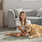DCX Green 3x5 Entryway Rug, Machine Washable - Image 2