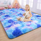 AROGAN Soft Rainbow Area Rugs for Girls Room 5x8 Feet, Fluffy Cute Colorful by AROGANAREARUG
