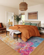 Lahome Modern Abstract Washable 6x9 Area Rugs - Image 3
