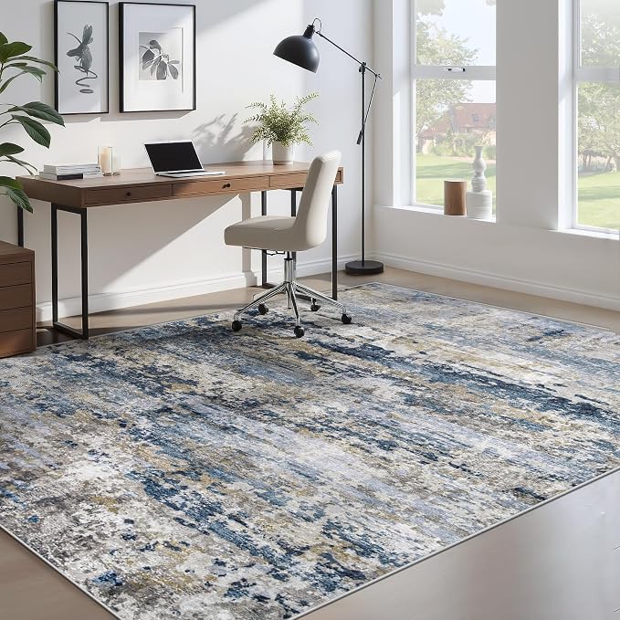 pmtsns Area Rugs 6x9 for Living Room: Washable Rug Modern Abstract Neutral Soft - Image 7
