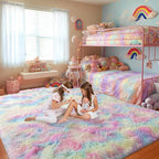 qulint 8x10 Area Rug for Bedroom, Large Fluffy Soft Living Room Rug, Fuzzy Kids - Image 7