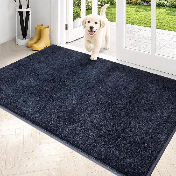 PURRUGS Dirt Trapping Door Mat 34" x 59", Non-Slip Machine Washable Entryway Rug by PURRUGS