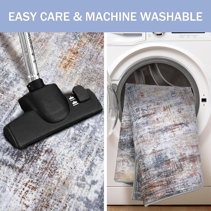 IOHOUZE Abstract Area Rug 3x4 Ft Washable Rugs - Image 3